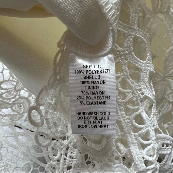 Nwt Lulu’s Miami Nights White Crochet Lace Bodycon Midi Dress - Picture 9 of 10